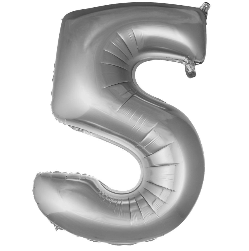 Folyo Balon Gümüş 5 16 İnç 36 Cm